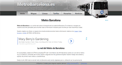 Desktop Screenshot of metrobarcelona.es